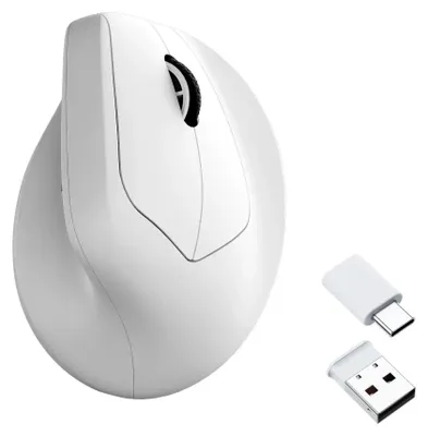 Image de Souris Keychron M5-A29, sans fil, ergonomique, 12000 DPI, noire, 8 boutons