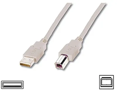 Produktbild von Logilink | USB-Kabel | Stecker | 4-poliger USB Typ B | Stecker | 4-poliger USB Typ A | 3 m