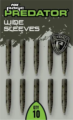 Produktbild von Fox Rage Predator Camo Wide Sleeves - 10 Gummisleeves