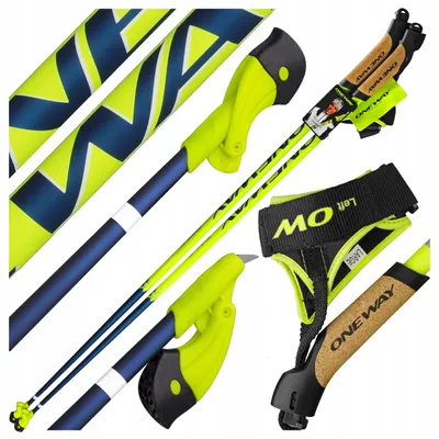Zdjęcie produktu dla Kijki do Nordic Walking Team 16, 115 cm, 50% karbonu, ergonomiczne uchwyty