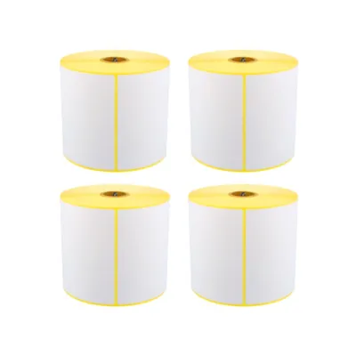 Produktbild von 4x ARLI Thermoetiketten 100x150 mm – 500 Stück pro Rolle – 25,4 mm Kern – Versandetiketten für DHL, DPD, GLS, UPS – Thermodirektdruck ohne Farbband