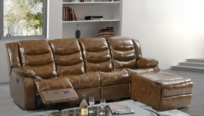 Obrázok produktu pre Nábytok Do Obývačky Pohovka 4 Miestna Pouff Design Čalúnenie Relax