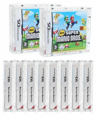 Produktbild von 10x verschraubtes Acrylglas-Case für Nintendo DS Spiel| UV-Schutz | Transparent | Zeigis®