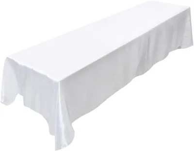 Tischdecke weiß 335x228 cm Polyester rechteckig
