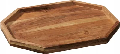 Produktbild von Octagonale Servierplatte Mangoholz 25x33cm