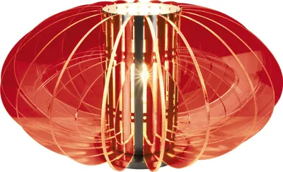 Produktbild von Näve Leuchten Tischleuchte mit E27 Tischleuchte mit E27 Tischleuchten - Deko-Tischleuchte, Tischlampe rot, 22 cm hoch, Ø 42 cm, E27-Fassung – Schnurschalter