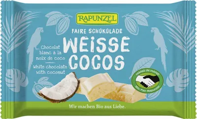 Zdjęcie produktu dla Biała czekolada z kawałkami kokosa 100g