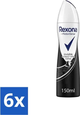 Image de Rexona - Invisible Diamond - Déodorant Spray - Antitranspirant - 150 ml - Pack Avantage - 6 pièces