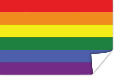 Produktbild von MuchoWow® Poster Regenbogenflagge - Stolzflagge - Liebe 120x80 cm - Bilder