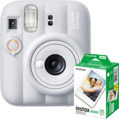 Produktbild von Fujifilm Instax Mini 13 Clay White Sofortbildkamera + 2x10 Instax Mini Film – 20 Fotos