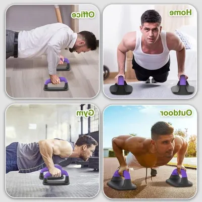 Ergonomische Push-up-Handgriffe, rutschfeste Push-up-Bars für Krafttraining und Calisthenics, Belastbarkeit bis 226 kg