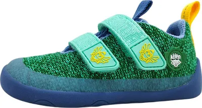 Produktbild von Affenzahn Happy Paradiesvogel Kinderschuhe Halbschuhe Klett Barfußschuhe Grün Freizeit, Schuhgröße:29 EU