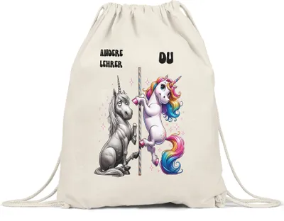 Produktbild von Andere Lehrer Du Einhorn Turnbeutel Schule Lehrer Inspirierend Geschenkidee