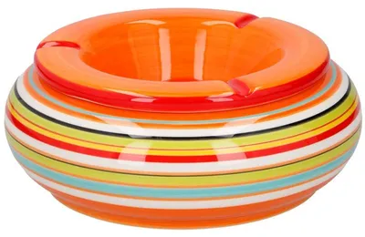 Produktbild von Aschenbecher - farbig - rund - 19 cm - Keramik - Ausenbereich - Terrasse