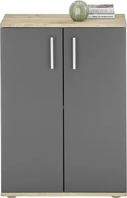 Produktbild von Kommode 2-türig BC1040 von Bega Grau / Viking Oak | 1
