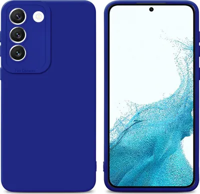 Immagine prodotto di Cadorabo cover per Samsung Galaxy S22 cover protettiva in TPU blu custodia in silicone custodia per cellulare
