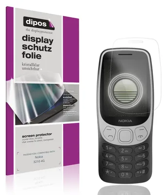 Produktbild von 4x Schutzfolie für Nokia 3210 4G klar Displayschutzfolie Folie Display Schutz dipos
