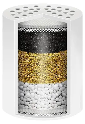 Produktbild von Wasserfilter-Ersatzpatrone für Duschfilter, entfernt Chlor, Kalk, Schwermetalle
