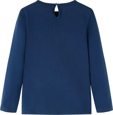 Produktbild von vidaXL Kinder-Langarmshirt Marineblau 128