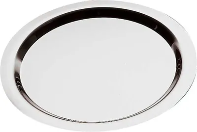 Produktbild von APS-Germany 01348, Klassisches Serviertablett, Rund, Edelstahl, Edelstahl, 480 mm, 480 mm
