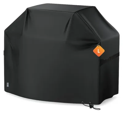 Produktbild von osoltus BBQ Abdeckhaube Premium Schutzhaube Gasgrill Schwarz L 105 x 65 x 120 cm