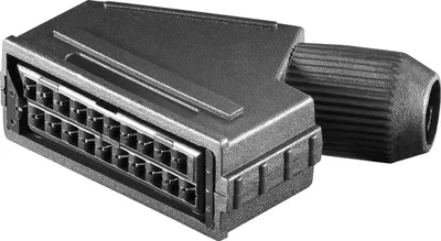 Produktbild von Wentronic Scart Adapter, SCART, Schwarz