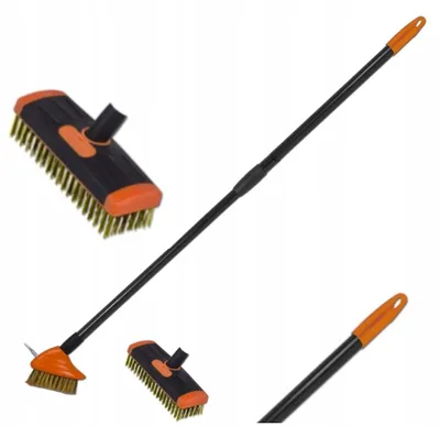 Produktbild von Mechanische Drahtbürste Moosentferner Teleskopstiel 140cm