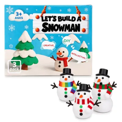 Schneemann DIY Set zum Selbermachen, Bastelset für Kinder und Erwachsene, Weihnachtsgeschenk