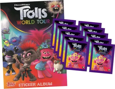 Produktbild von Trolls World Tour (2020 - Sticker & Stickercards - 1 Album + 10 Tüten