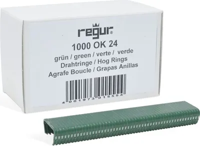 Obrázek produktu pro Drátěné kroužky OK 24 Drátěné kroužky OK 24 zelené, balení = 1000 kusů.
