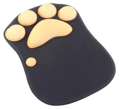 Imagen del producto de Reposamuñecas para ratón, alfombrilla con diseño de garra de estilo caricaturesco, soporte ergonómico, suave y cómodo, ideal para uso doméstico y juegos