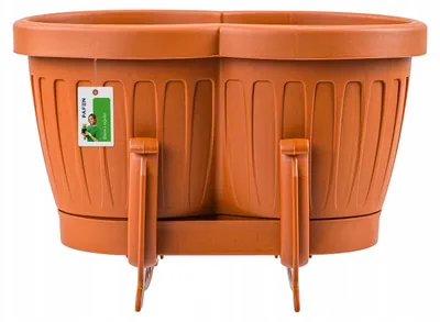 Produktbild von PAFEN Balkon-Blumenkasten Begonia 30 mit Haken Terrakotta