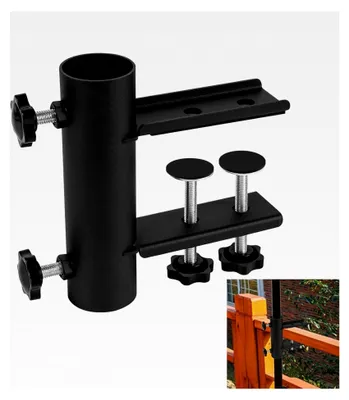 Produktbild von Parasolhalterung mit Klemme, Parasolhalter, Außenparasol-Montagehalterung, Klemmbereich (12mm-63mm), Schirmdurchmesser (15mm-38mm)