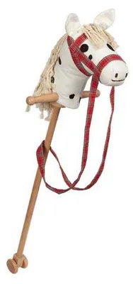 Image de Goki cheval bâton en bois blanc