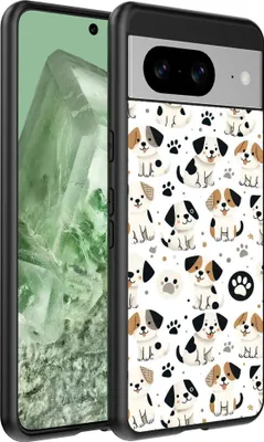 Immagine prodotto di Adatto per Google Pixel 8 Custodia per telefono con stampa di cani - TPU back cover case dog design - Smartphonics
