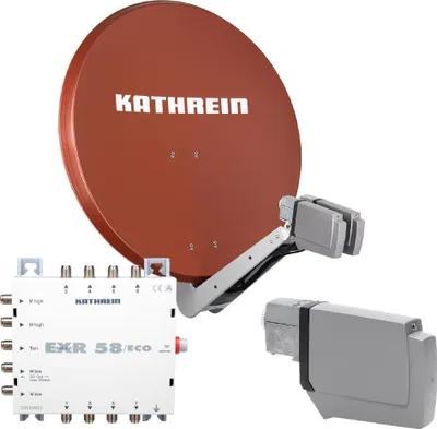 Produktbild von Kathrein CAS 90 ro Sat-Antenne multifeedfähig rotbraun - 8 Teilnehmer