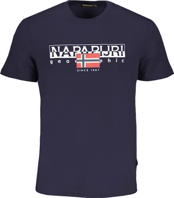 Image de NAPAPIJRI T-shirt à manches courtes pour hommes BLEU : Couleur - Bleu, Taille - L Taille : L Couleur : Bleu
