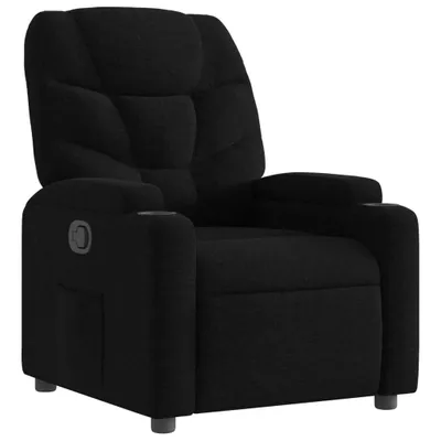 Image de vidaXL Fauteuil relax noir tissu