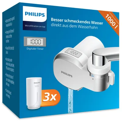 Productafbeelding van Waterfilter met microfiltratie en digitaal display, Philips PHAWP3705P3/10