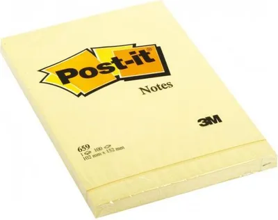 Immagine prodotto di Post-It 659 pouch autoadesiva Rettangolo Giallo 100 fogli Autoadesivo