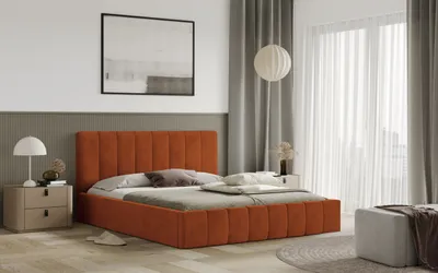 Obrázek produktu pro Postel RIMINI 180x200 měděná s úložným prostorem