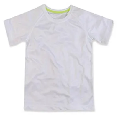 Image de T-shirt à manches raglan en maille pour enfants Stedman LT847 (M) (blanc)