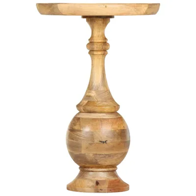 Immagine prodotto di Tavolino Rotondo 43x43x66 cm in Legno Massello di Mango