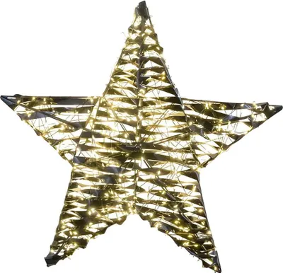 Productafbeelding van Verlichte Ster Hangend Zwart 480 LED Gehlmann