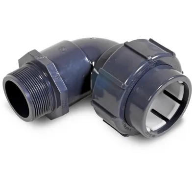 Produktbild von FlexFit Winkel 90° d63 Klemm - 2'' AG
