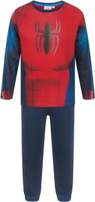 Immagine prodotto di Spider-Man - pigiama con pantaloni lunghi per bambino NS8512 (98) (rosso/blu navy)