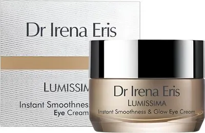 Produktbild von Dr Irena Eris Lumissima Instant Smoothness & Glow Eye Cream, Augencreme, Frauen, Jeder Hauttyp, Anti-Falten, Behälter, Aqua (Water), Sorbitan Stearate, Parafﬁnum Liquidum (Mineral Oil), Glycerin, Cetyl Alcohol,...
