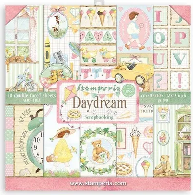Zdjęcie produktu dla Zestaw papierów 30x30 - Stamperia - Daydream