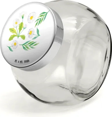 Produktbild von Mr. & Mrs. Panda Teedose Wiesenzauber Design XL 2000ml - Weiß - Geschenk, Aquarell, Gänseblümchen, Muster, Vorratsdose, Kaffeedose, Wiese, Blumen, Bonboniere, Blumenwiese