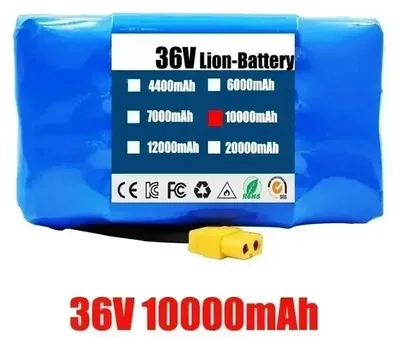 Zdjęcie produktu dla Akumulator litowo-jonowy 36 V 10 000 mAh – zestaw akumulatorów 10S2P – do samobalansujących się hulajnóg elektrycznych, hoverboardów i monocykli